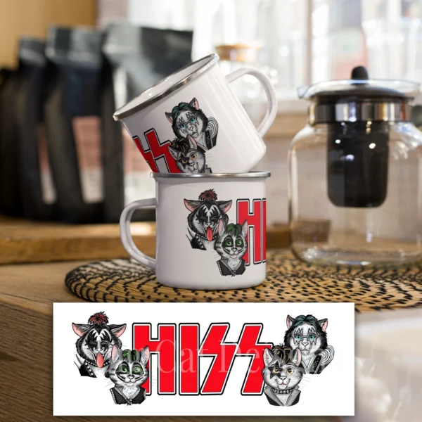 Cat Camp Mug - HISS - 12 oz