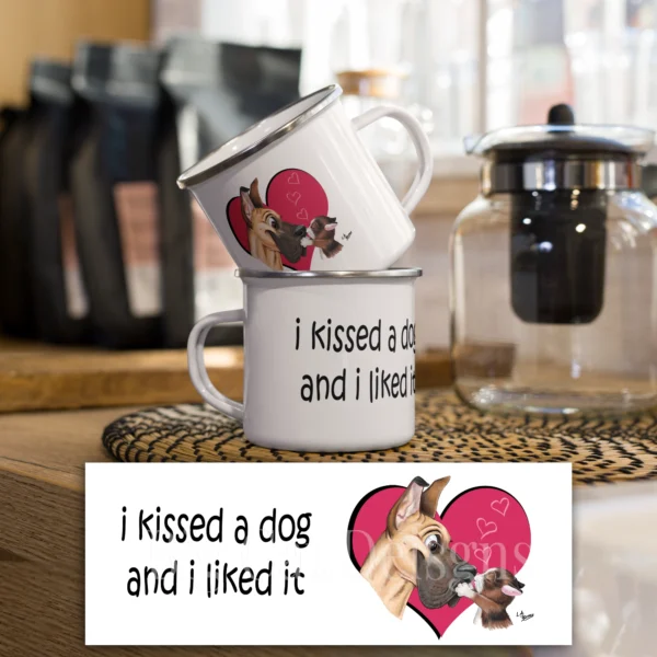 Cat Camp Mug - I KISSED A DOG AND I LIKED IT - 12 OZ